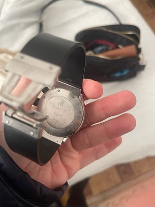 Reloj Hublot MDM Cronógrafo Plata y Negro