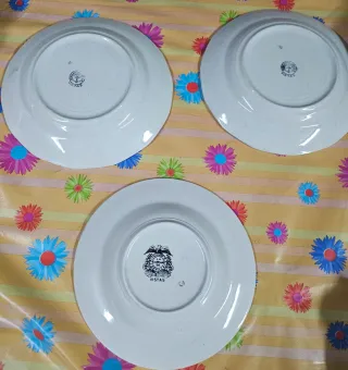 Lote 3 Platos Cartuja Pickman