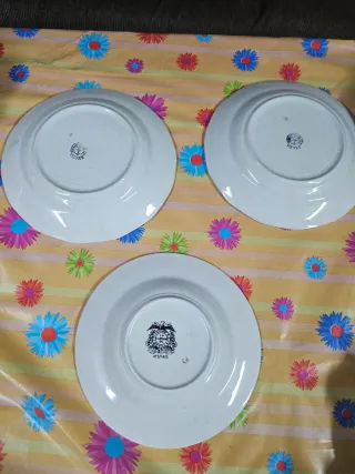 Lote 3 Platos Cartuja Pickman