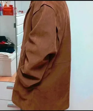 Chaquetón ante vintage con borrego T. L