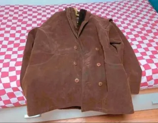 Chaquetón ante vintage con borrego T. L