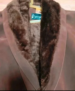 Chaquetón ante vintage con borrego T. L