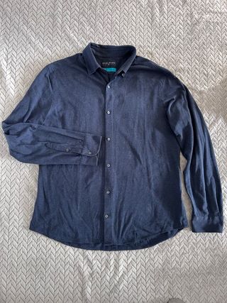 Camisa Scalpers Azul Manga Larga