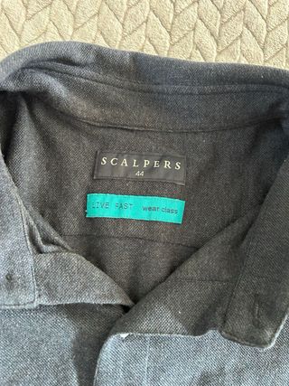 Camisa Scalpers Azul Manga Larga