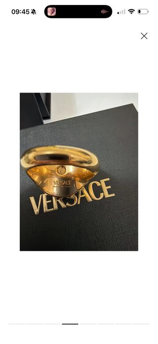 Anello Versace Icon Cristalli Tg 21