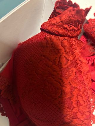 Intimissimi Set Lenceria Rojo Talla S