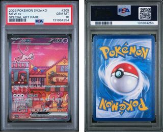 Carta Pokémon Mew ex SV2a KO #205 PSA 10