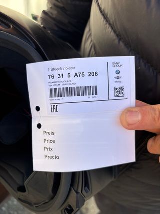 Casco Moto BMW Negro, nuevo sin estrenar.