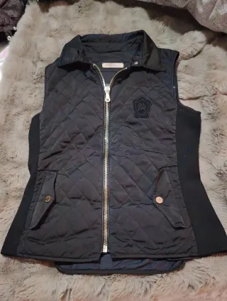 Chaleco acolchado Massimo Dutti negro