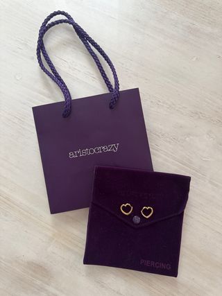 Pendientes Corazón Aristocrazy chapatos Baño 14 kt