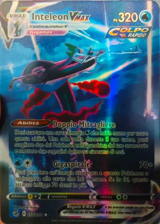 Carta Pokémon Inteleon VMAX 320 PS