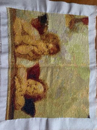 Cuadro Ángeles Punto de Cruz