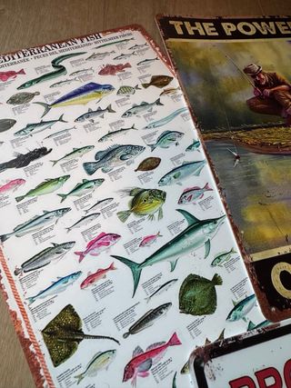 CARTELES DE PESCA VINTAGE