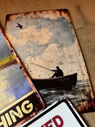 CARTELES DE PESCA VINTAGE