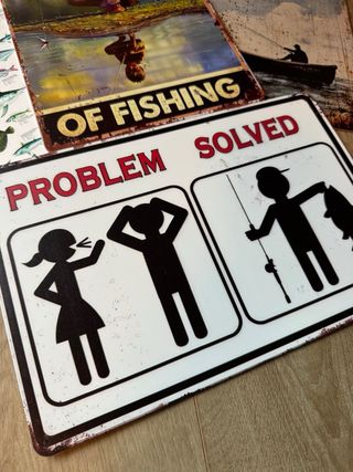 CARTELES DE PESCA VINTAGE