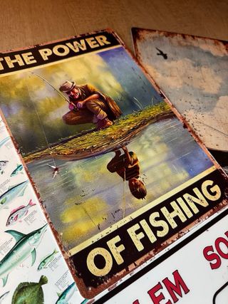 CARTELES DE PESCA VINTAGE