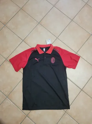 Polo Ufficiale A.C. Milan Puma Nero/Rosso