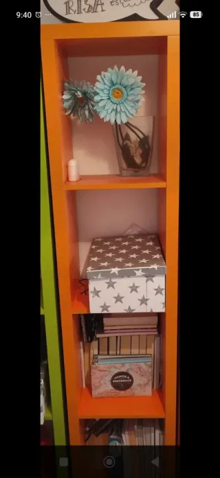 Lote 4 Estanterías Madera Colores