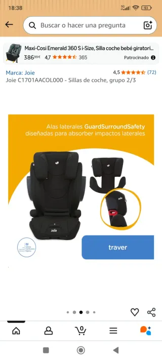 Silla de coche Joie de 2 a 12 años