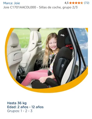 Silla de coche Joie de 2 a 12 años