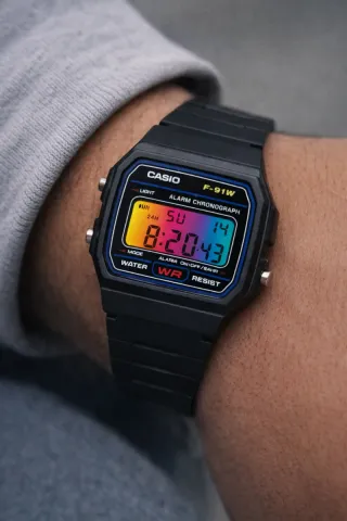 Pack 2 Relojes Casio F91W + AE1200 Mod Degradado