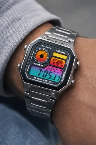 Pack 2 Relojes Casio F91W + AE1200 Mod Degradado