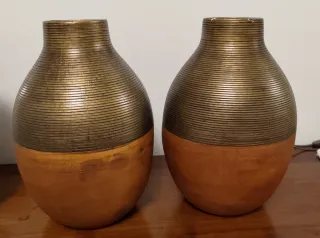 Coppia Vasi Arredo Terracotta