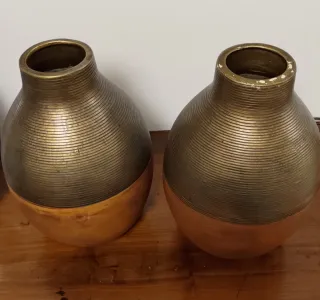 Coppia Vasi Arredo Terracotta