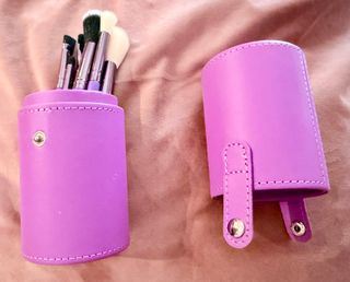 Brochas maquillaje SET 10 uds. ESTUCHE PIEL NUEVO!