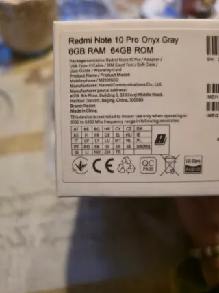 Xiaomi Redmi Note 10 Pro 6GB/64GB Dorado