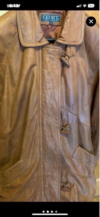 Abrigo de piel largo talla 42