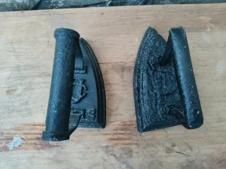 Planchas antiguas de hierro fundido