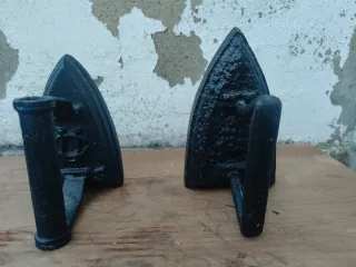 Planchas antiguas de hierro fundido