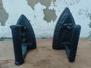 Planchas antiguas de hierro fundido