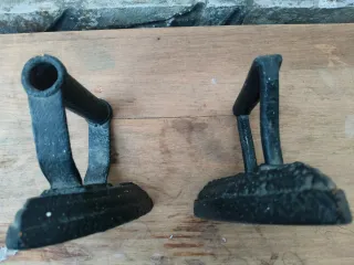 Planchas antiguas de hierro fundido