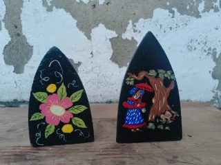 Planchas antiguas de hierro fundido