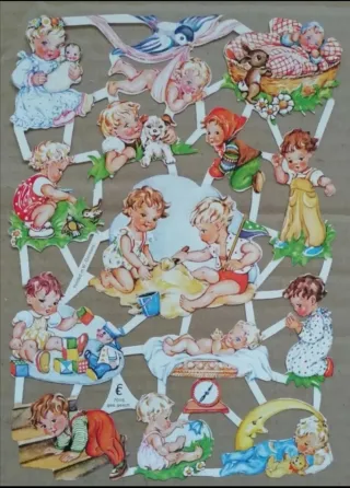 LOTELIDIACromos troquelados EF 7016. Infantiles