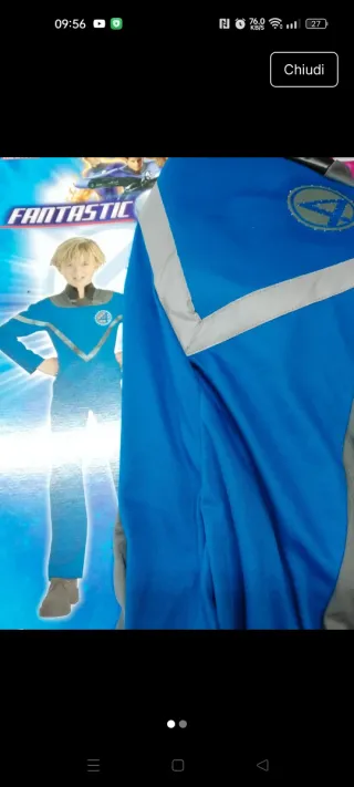 Costume Carnevale Fantastici 4 Bambino