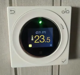 Termostato digital semanal blanco