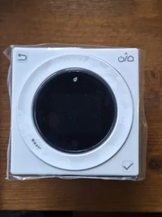 Termostato digital semanal blanco