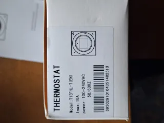 Termostato digital semanal blanco