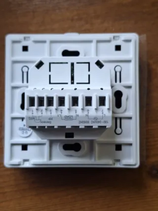 Termostato digital semanal blanco