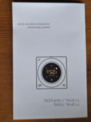 Termostato digital semanal blanco