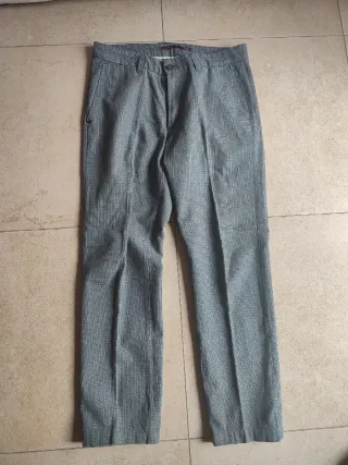 Pantaloni uomo Mark grigio/bianco