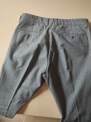 Pantaloni uomo Mark grigio/bianco