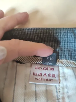 Pantaloni uomo Mark grigio/bianco