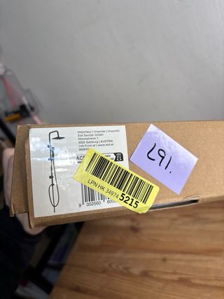 Sistema Ducha Cuadrado Negro