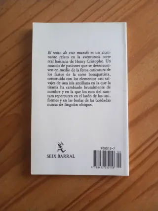 El Reino De Este Mundo (Biblioteca de Bolsillo)...