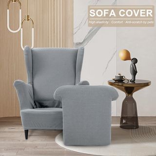 Funda Elástica Sillón Orejero Gris