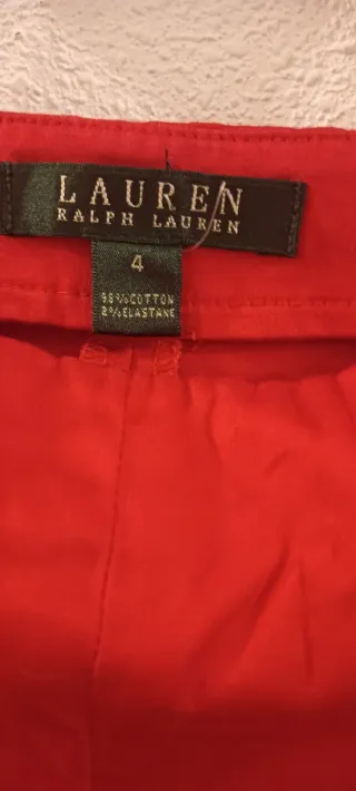 Pantalón Rojo Ralph Lauren Mujer